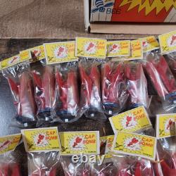 Vintage Box Of 48 1960s Bee Cap Bomb Toys Missles Shaped Brand New Complete Rare