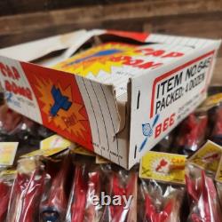 Vintage Box Of 48 1960s Bee Cap Bomb Toys Missles Shaped Brand New Complete Rare