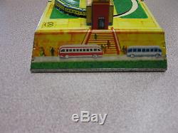 Vintage Boxed Tin Train Set Aopota Russian Wind Up Toy W Key Russia Ussr Rare