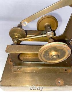 Vintage Brass Toy Steam Engine Water Pump Assembly Walking Beam Pump
