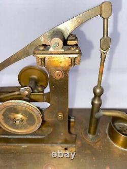 Vintage Brass Toy Steam Engine Water Pump Assembly Walking Beam Pump