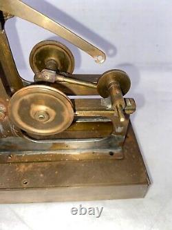 Vintage Brass Toy Steam Engine Water Pump Assembly Walking Beam Pump