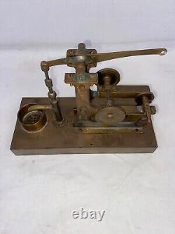 Vintage Brass Toy Steam Engine Water Pump Assembly Walking Beam Pump