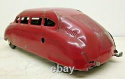 Vintage Buddy L Scarab Pressed Steel Wind Up Car