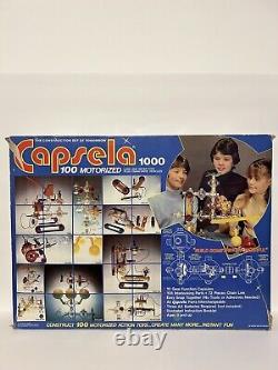 Vintage Capsela 1000 Motorized Science Building Activity Complete Box 1978