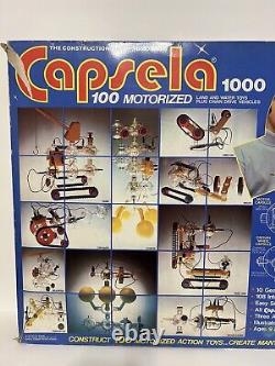 Vintage Capsela 1000 Motorized Science Building Activity Complete Box 1978