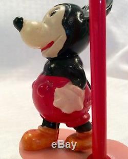 Vintage Celluloid Disney Mickey Mouse Wind Up Umbrella Toy Occupied Japan