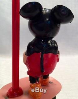 Vintage Celluloid Disney Mickey Mouse Wind Up Umbrella Toy Occupied Japan