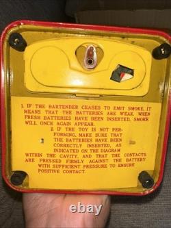 Vintage Charley Weaver Bartender Battery Operated Toy With Box