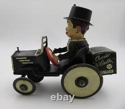 Vintage Charlie McCarthy Benzine Buggy Wind-Up Car Marx (1938) Tin Type Toy