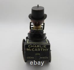 Vintage Charlie McCarthy Benzine Buggy Wind-Up Car Marx (1938) Tin Type Toy