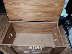 Vintage Child's Wooden Toy Box