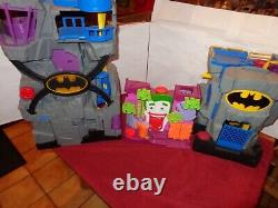 Vintage Children`s Toy Play Sets 1 Batman Cave & 1 Castle + 1 Joker House -c26