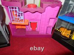 Vintage Children`s Toy Play Sets 1 Batman Cave & 1 Castle + 1 Joker House -c26