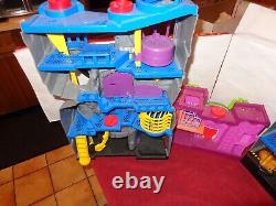 Vintage Children`s Toy Play Sets 1 Batman Cave & 1 Castle + 1 Joker House -c26