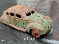 Vintage Chrysler Airflow Toy Car Prewar 1935'my Friends' Wind Up Japan Parts
