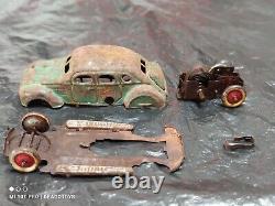Vintage Chrysler Airflow Toy Car Prewar 1935'my Friends' Wind Up Japan Parts