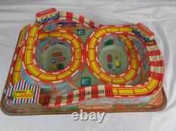 Vintage Coney Island Ohio Art Technofix Tin & Plastic Wind-Up Roller Coaster