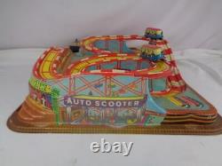 Vintage Coney Island Ohio Art Technofix Tin & Plastic Wind-Up Roller Coaster