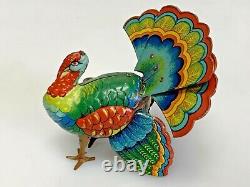 Vintage DRGM Tin Wind-Up Turkey Ges GESHUTZT Made In Germany D. R. G. M