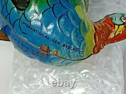 Vintage DRGM Tin Wind-Up Turkey Ges GESHUTZT Made In Germany D. R. G. M