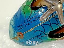 Vintage DRGM Tin Wind-Up Turkey Ges GESHUTZT Made In Germany D. R. G. M