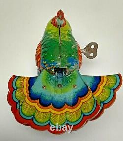 Vintage DRGM Tin Wind-Up Turkey Ges GESHUTZT Made In Germany D. R. G. M