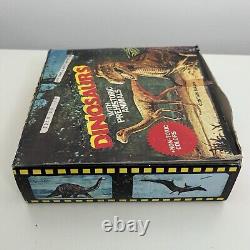 Vintage Dinosaurs Rubber Toy Hong Kong Full Store Display Box 70s 60s Miniature