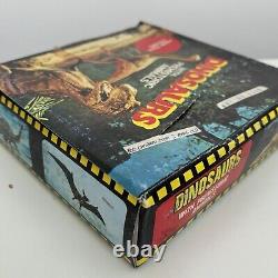 Vintage Dinosaurs Rubber Toy Hong Kong Full Store Display Box 70s 60s Miniature