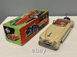 Vintage Distler 1950's Packard Tin Wind-up Car with Original Box Germany Nice