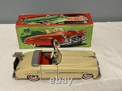 Vintage Distler 1950's Packard Tin Wind-up Car with Original Box Germany Nice