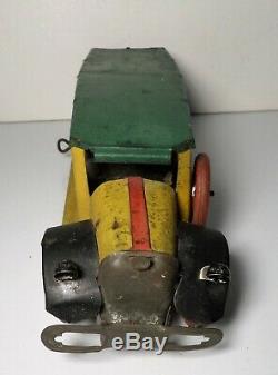 Vintage Early Girard Tin Litho Wind Up Bus 14 Chein