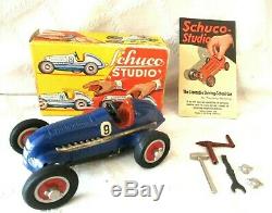 Vintage Early Schuco Studio 1050 Racer-w Org Box & Parts-5.5- Germany Toy