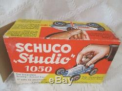 Vintage Early Schuco Studio 1050 Racer-w Org Box & Parts-5.5- Germany Toy