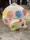 Vintage Edward Mobley Circus Elephant Blow Mold Toy Box Chest Polka Dot Plastic