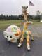 Vintage Edward Mobley Giraffe Plastic Mold Coat Rack Very Rare Great Condition