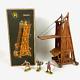 Vintage Elastolin Siege Tower 9885 with Figures and Original Box by Hausser