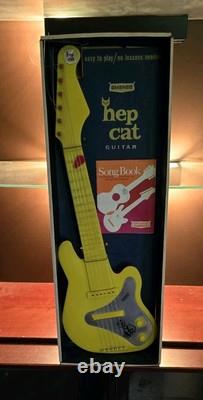 Vintage Emenee Hep Cat? Jazz Guitar? 1966 MiB Original Box Yellow with pic