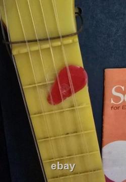 Vintage Emenee Hep Cat? Jazz Guitar? 1966 MiB Original Box Yellow with pic