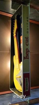 Vintage Emenee Hep Cat? Jazz Guitar? 1966 MiB Original Box Yellow with pic