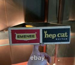 Vintage Emenee Hep Cat? Jazz Guitar? 1966 MiB Original Box Yellow with pic