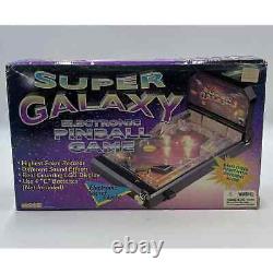 Vintage Everbright Toys Super Galaxy Electric Pinball Game ORIGINAL BOX Works