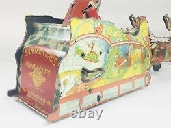 Vintage Ferdinand Strauss Santee Claus Tin Windup Toy