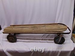 Vintage Flexy Racer street sled 4 wheels with brakes SL Allen Philadelphia 40
