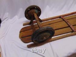Vintage Flexy Racer street sled 4 wheels with brakes SL Allen Philadelphia 40