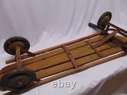 Vintage Flexy Racer street sled 4 wheels with brakes SL Allen Philadelphia 40