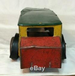 Vintage GIRARD TOYS DeLuxe Bus Tin Wind Up Toy