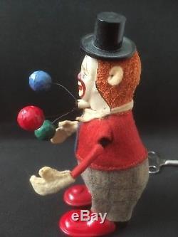 Vintage German Mechanical Clown Juggler by Schuco Works
