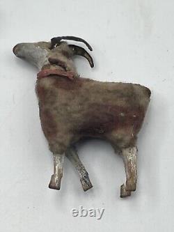 Vintage German Putz Stick Leg Wooly Sheep (Plural) & Ram Lot Of 6