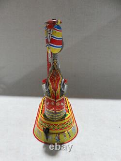 Vintage German Wind Up Circus Elephant Tin Toy Working Condition